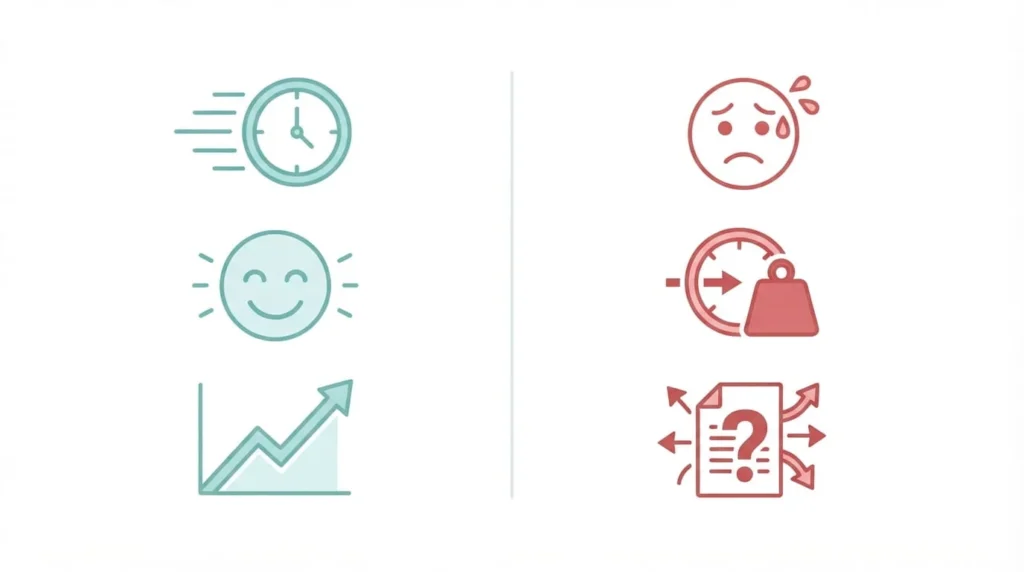 Two-column graphic comparing World Finance customer reviews, with positive themes like friendly staff, fast approval, and credit building on the left, and common complaints like unclear rates, insurance add-on pressure, and inconsistent branch experience on the right