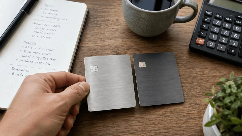 Best Metal Credit Cards Worth Carrying in 2026 3 comparing two metal credit cards side by side