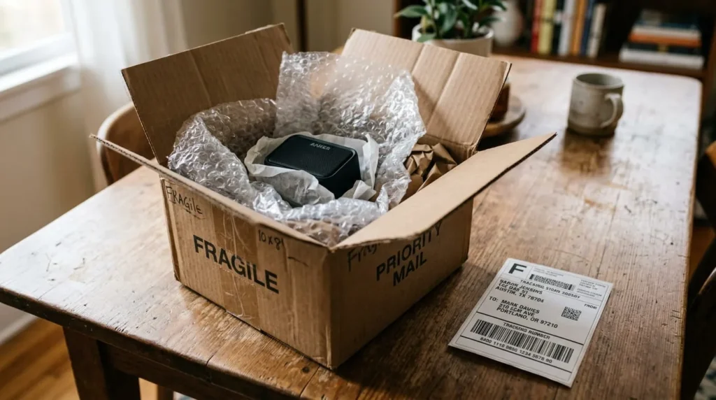packing a sold item for shipping, part of where to sell used items online