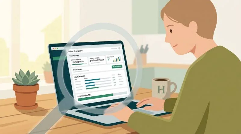 Illustration of checking a survey site for branded surveys legit red flags