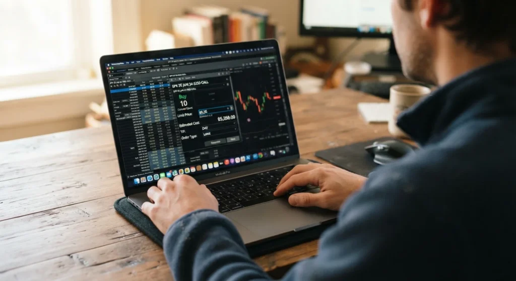 Tastytrade Reviews: What Options and Futures Traders Should Know 2 options order ticket showing fee structure in tastytrade reviews