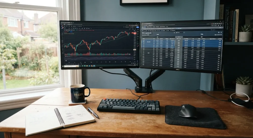 Tastytrade Reviews: What Options and Futures Traders Should Know 1 trader reviewing options chain during tastytrade reviews research
