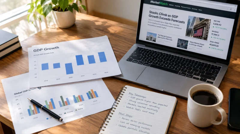 GNP vs GDP: What's the Real Difference? 1 GNP vs GDP economic data on a researcher's desk