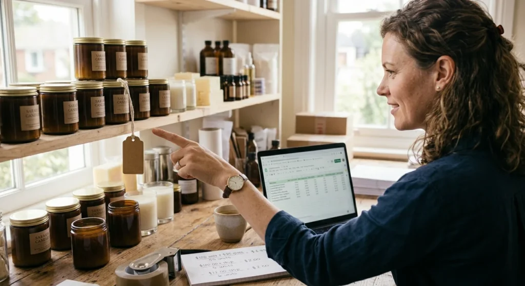 What Are Variable Costs? Definition & Examples 4 Shop owner setting a price after learning what are variable costs and contribution margin