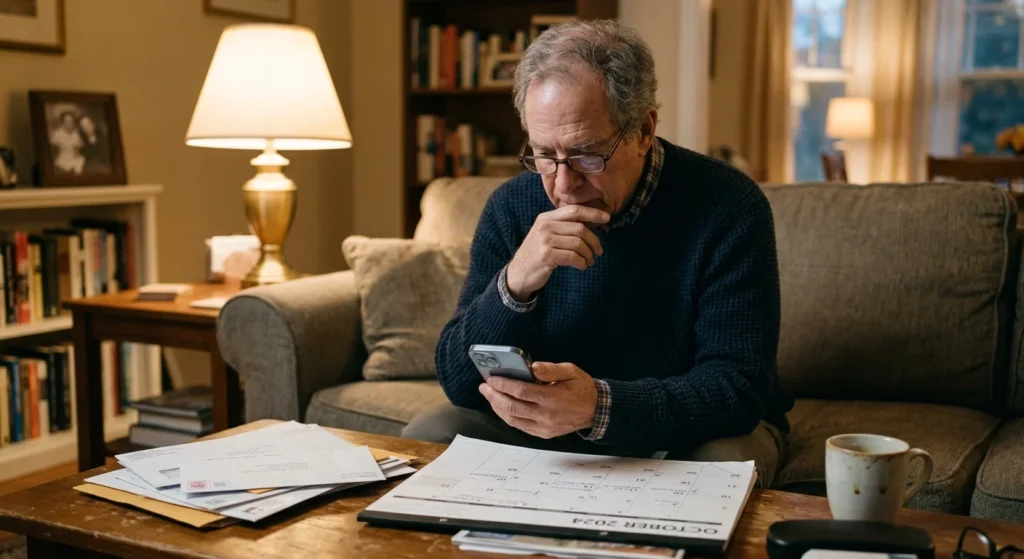 When Can You Collect Social Security? Ages and Rules 4 Retiree checking his first deposit after learning when he can collect Social Security